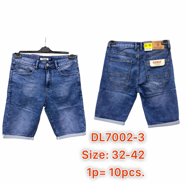 Spodenki męskie jeans Roz 32-42, 1 Kolor .Paczka 10 szt